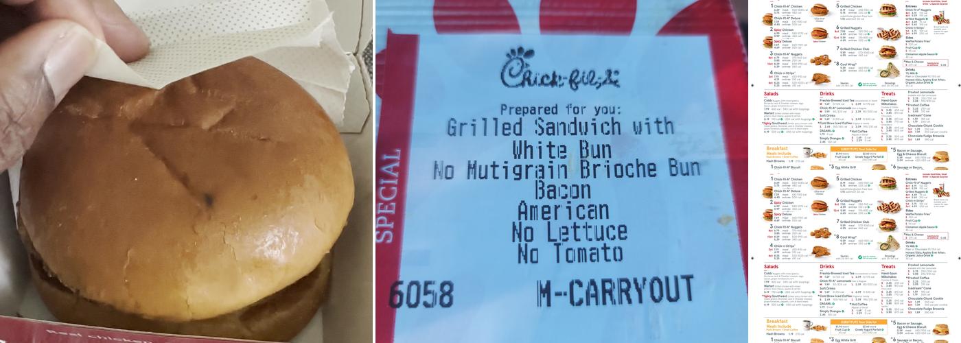 Chick-fil-A Menu