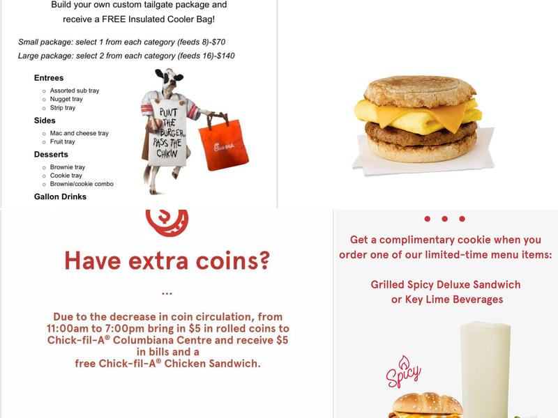 Chick-fil-A Menu