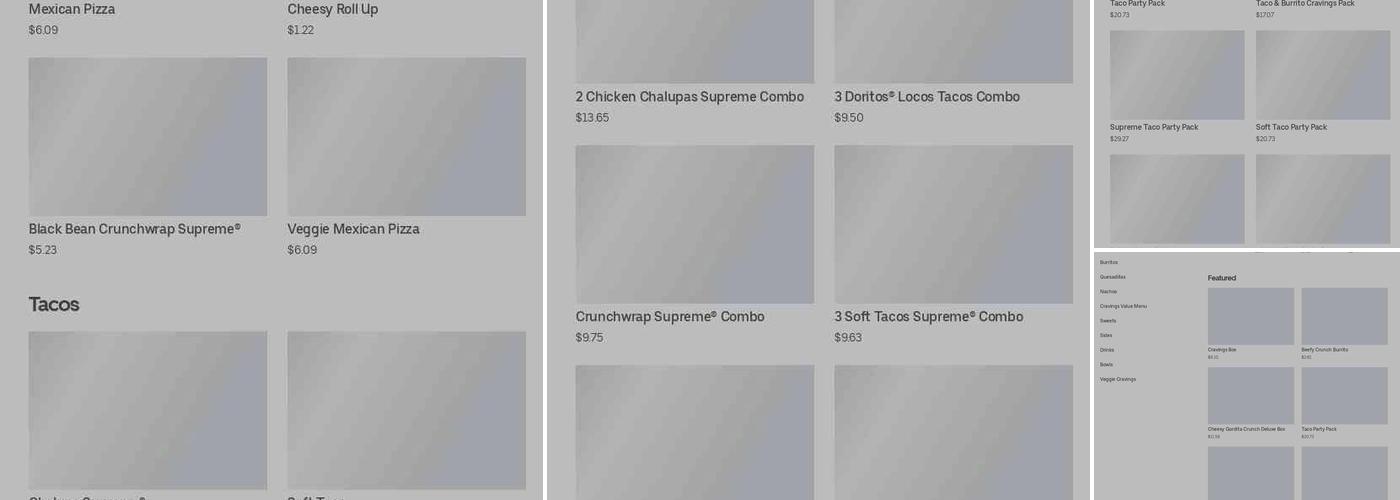 Taco Bell Menu