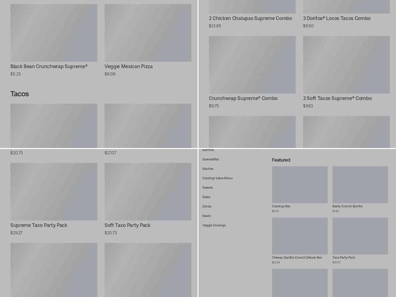 Taco Bell Menu