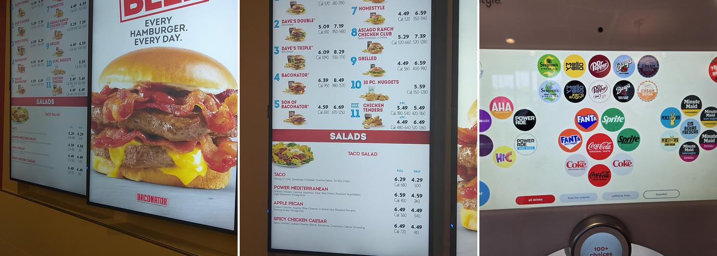 Wendy's Menu