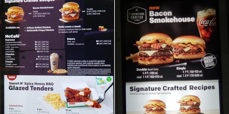 McDonald's Menu
