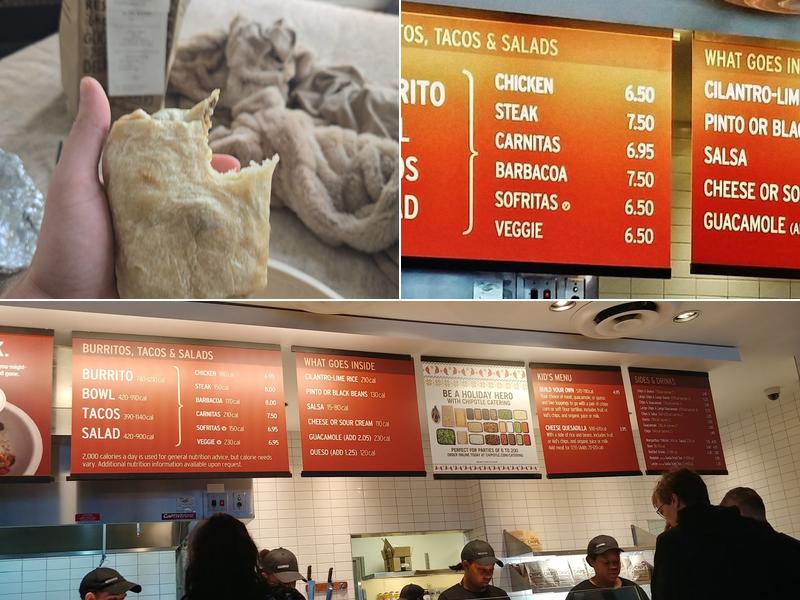 Chipotle Mexican Grill Menu