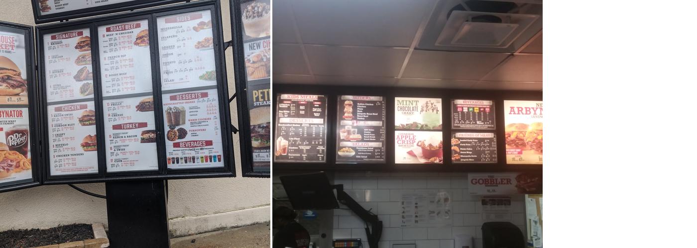 Arby's Menu