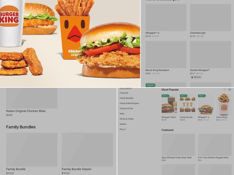 Burger King Menu
