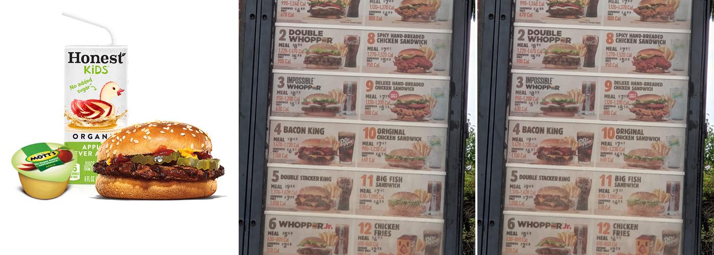 Burger King Menu