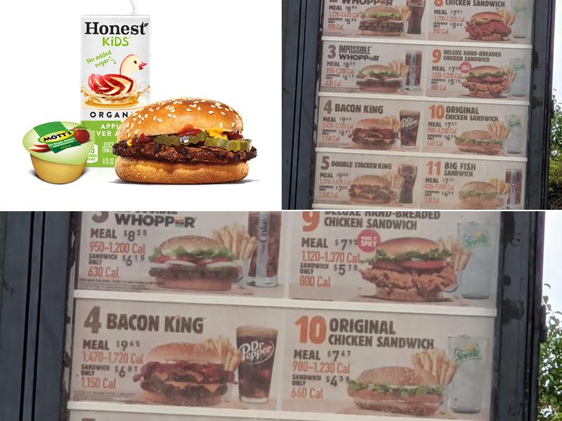 Burger King Menu