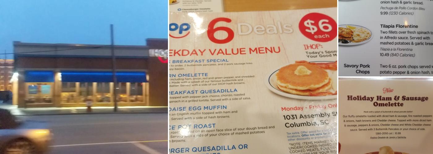 IHOP Menu