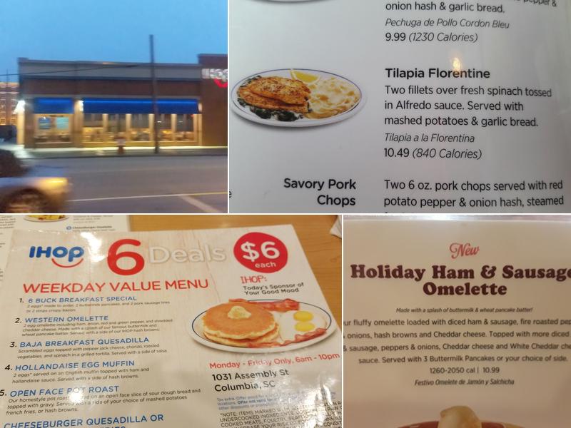 IHOP Menu