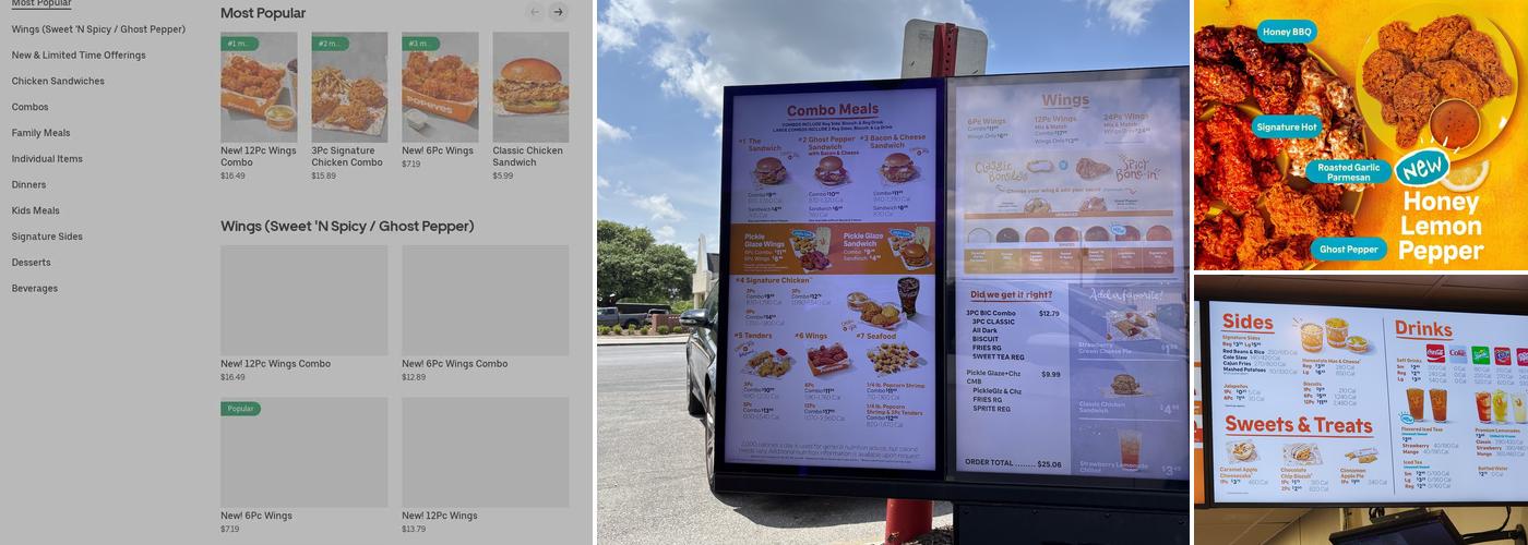 Popeyes Louisiana Kitchen Menu