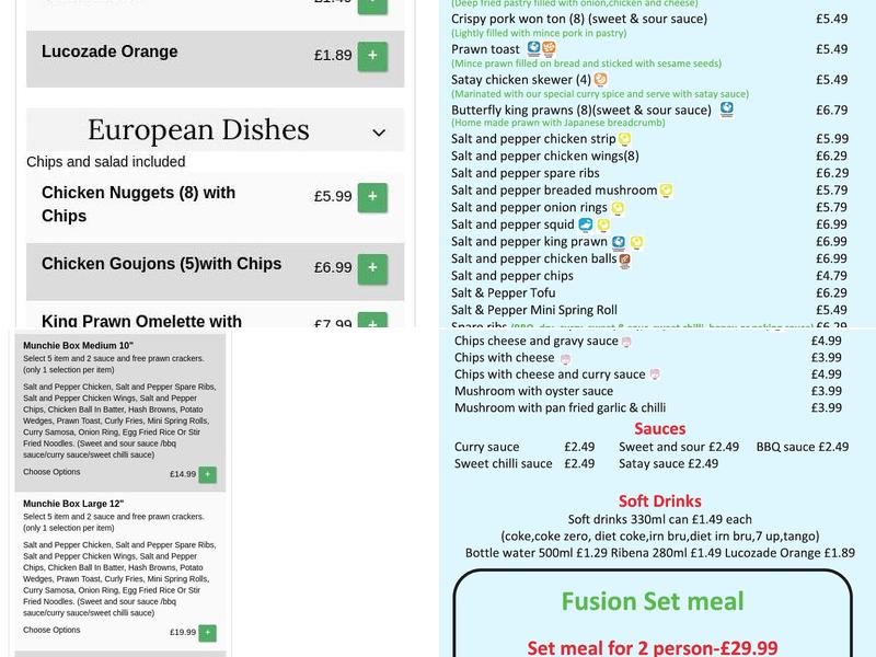 Fusion Menu