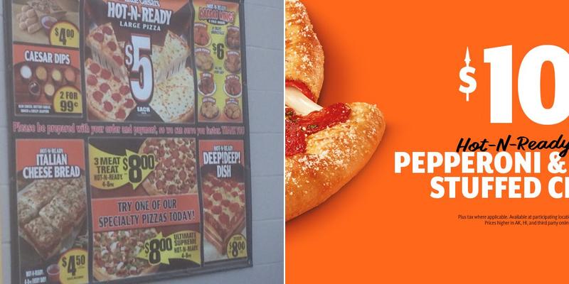 Little Caesars Pizza Menu