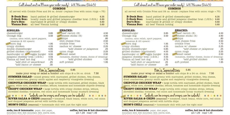 The Produce Shack at The Whole Scoop Menu