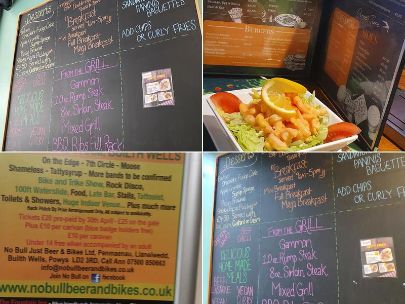 The Fountain Inn Menu