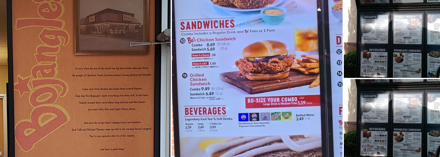 Bojangles Menu