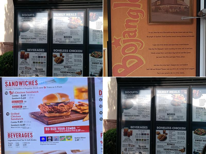 Bojangles Menu