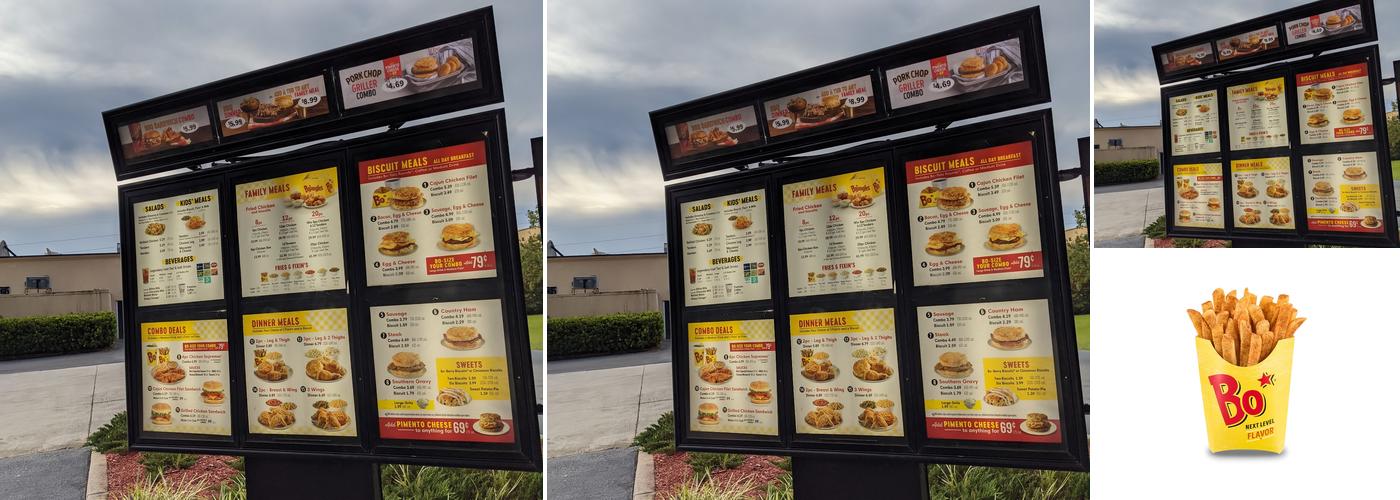 Bojangles Menu