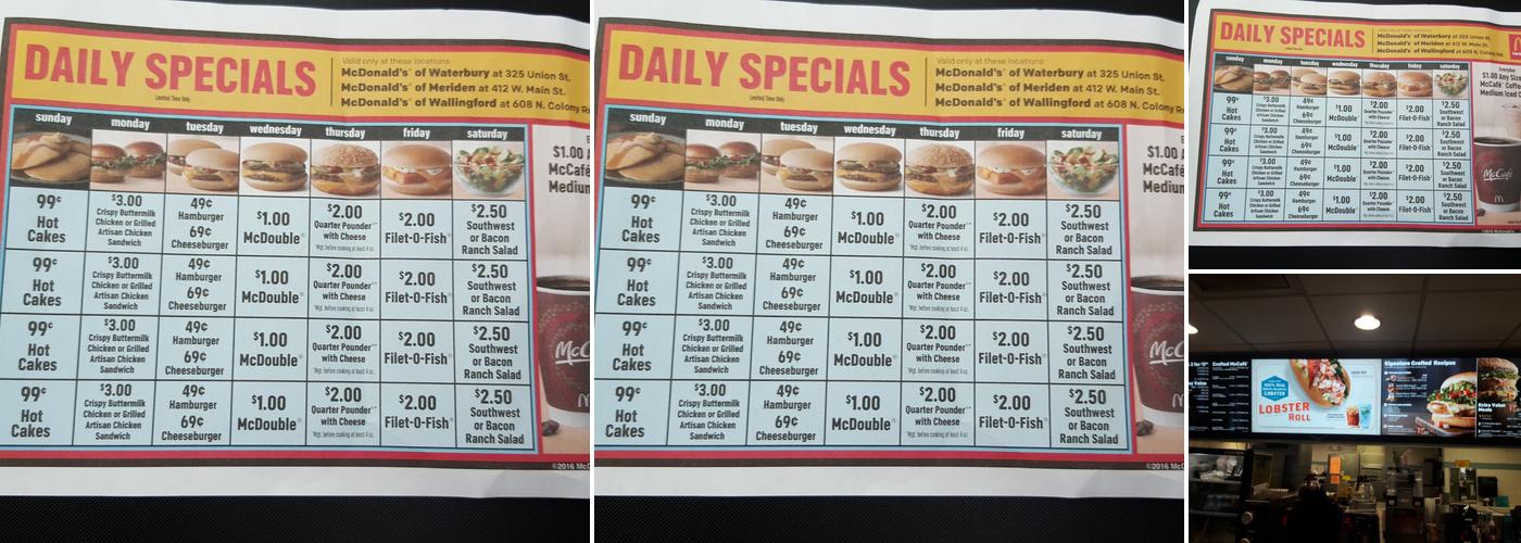 McDonald's Menu