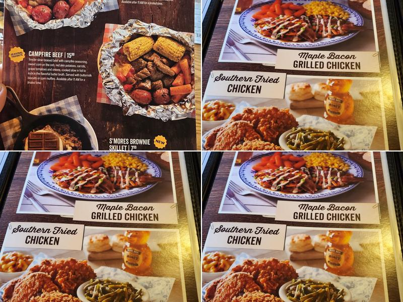 Cracker Barrel Old Country Store Menu