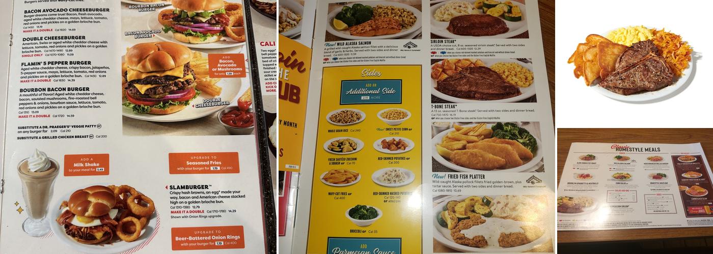 Denny's Menu