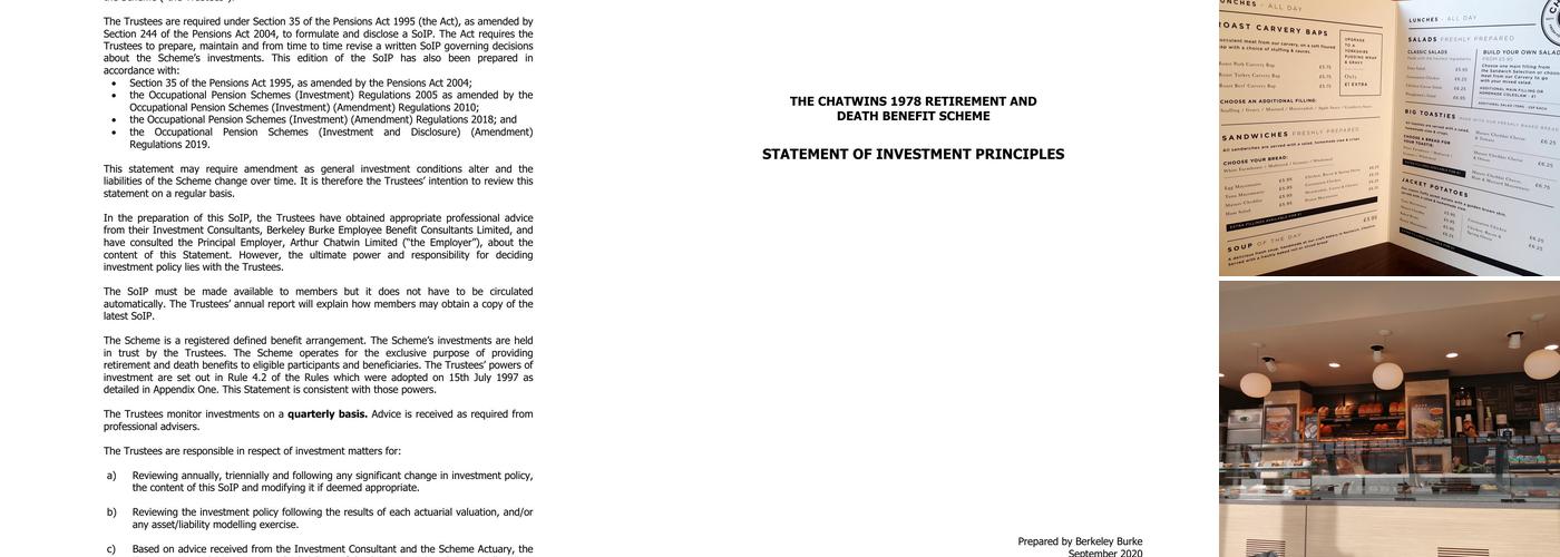 Chatwins - Ruthin Menu