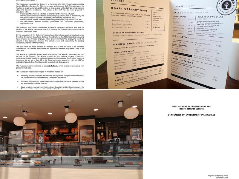 Chatwins - Ruthin Menu