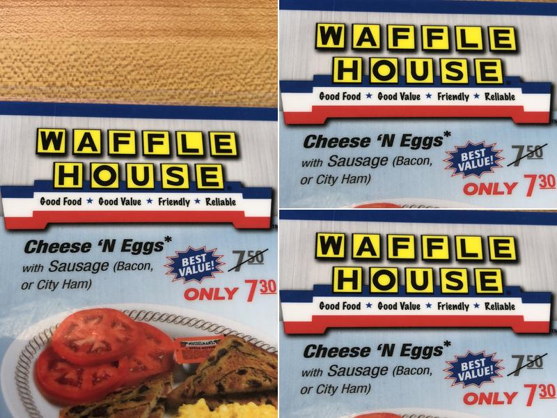 Waffle House Menu