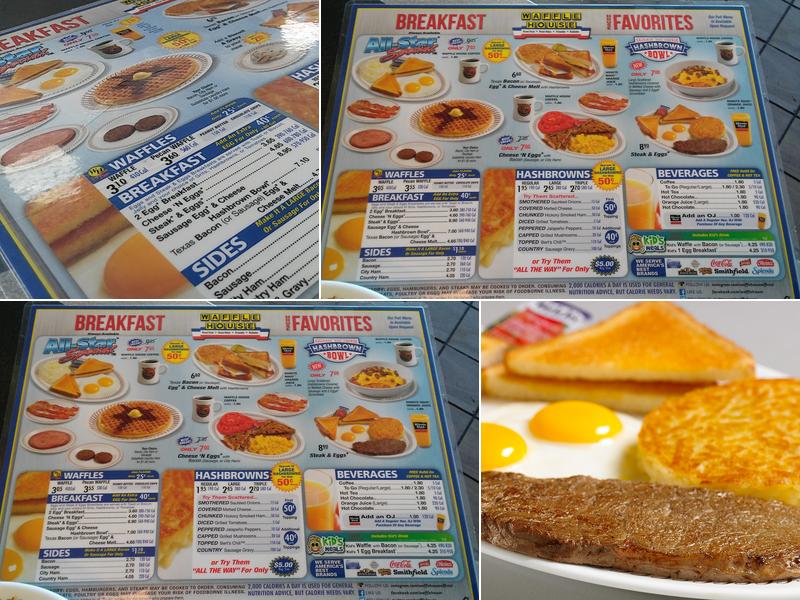 Waffle House Menu