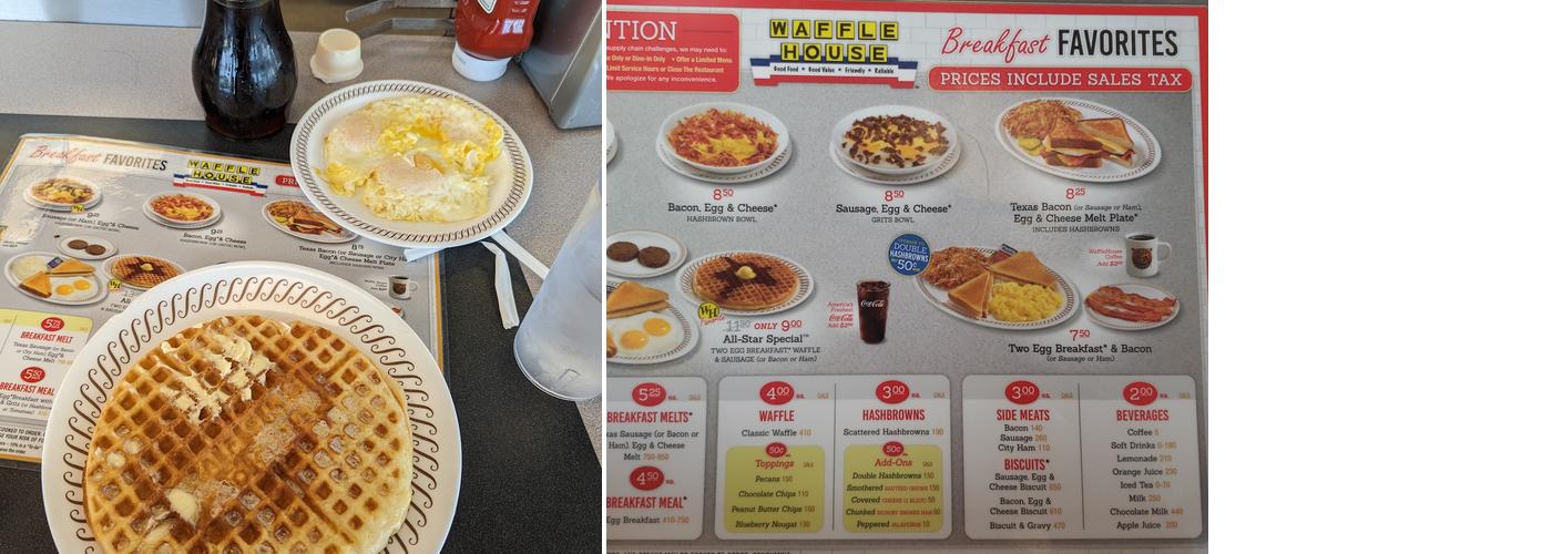 Waffle House Menu