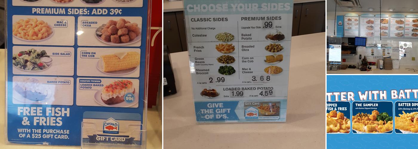 Captain D's Menu