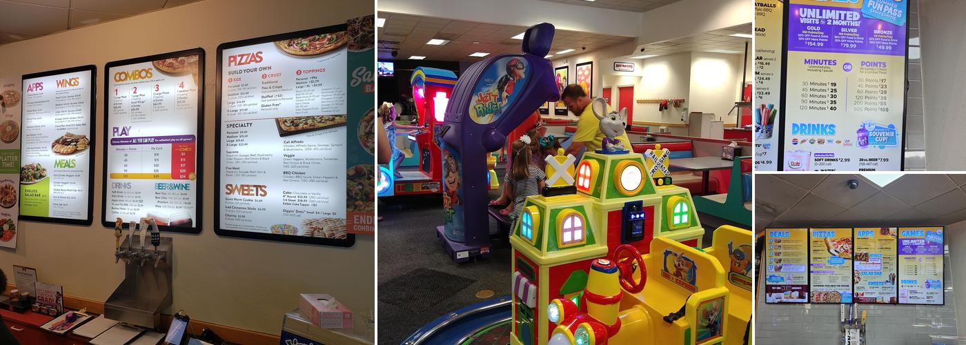 Chuck E. Cheese Menu