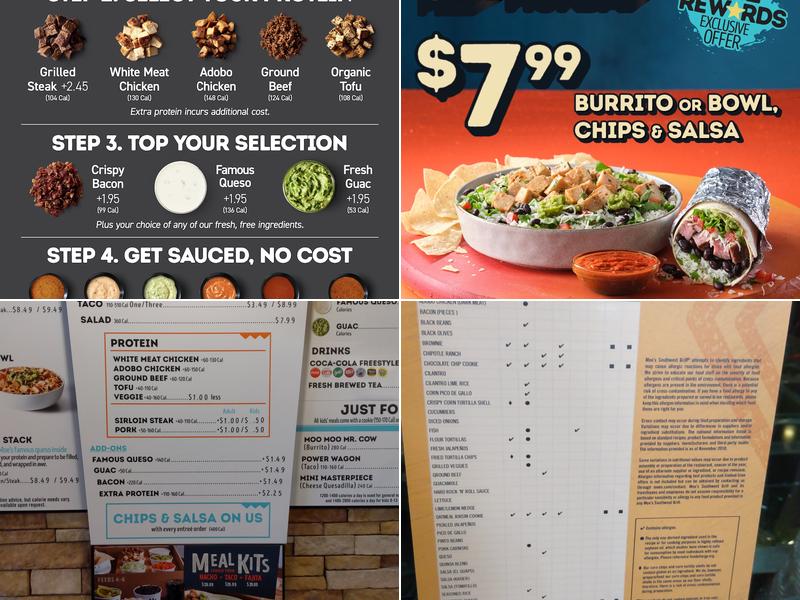 Moe's Southwest Grill Menu