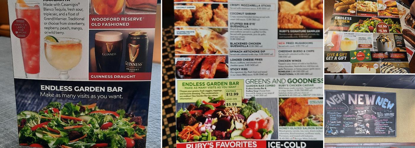 Ruby Tuesday Menu