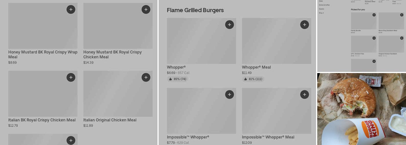 Burger King Menu