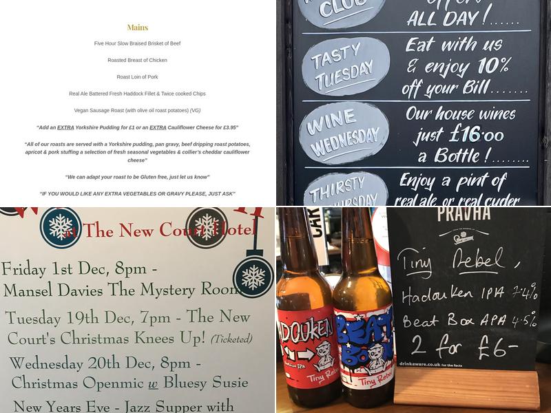 The New Court Inn Menu