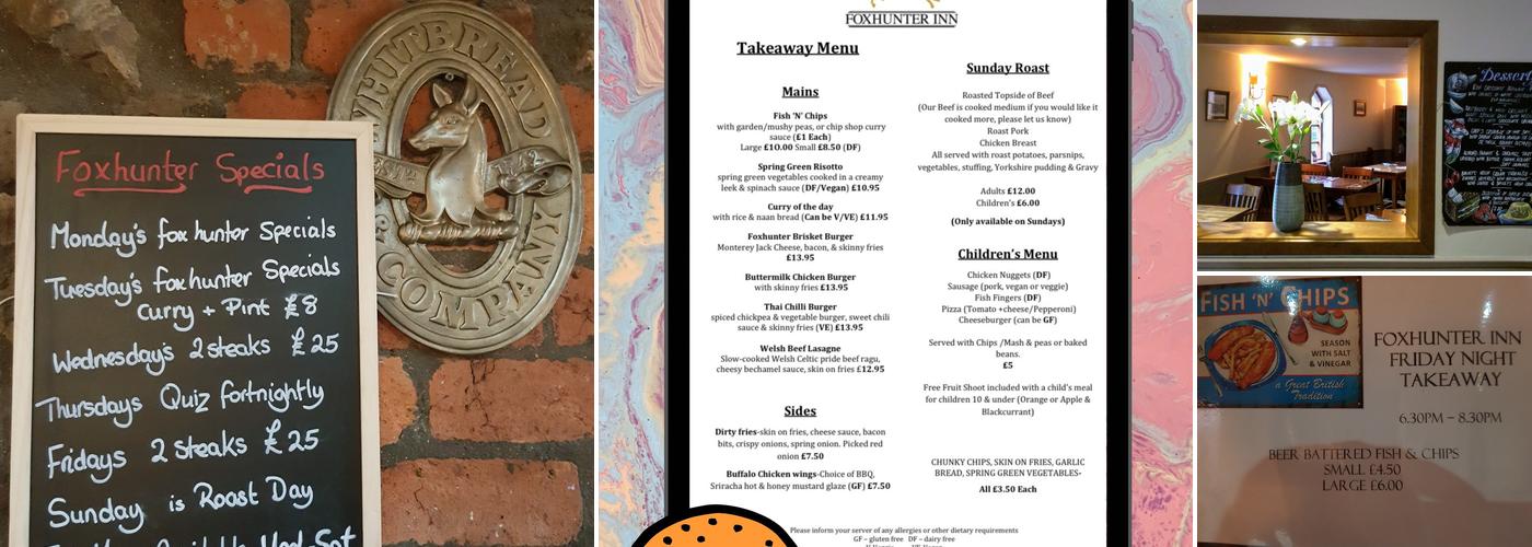 Foxhunter Inn Menu