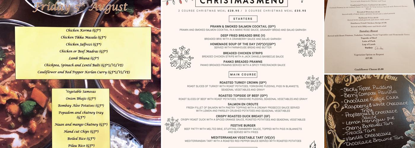 The Cripple Creek Inn Menu