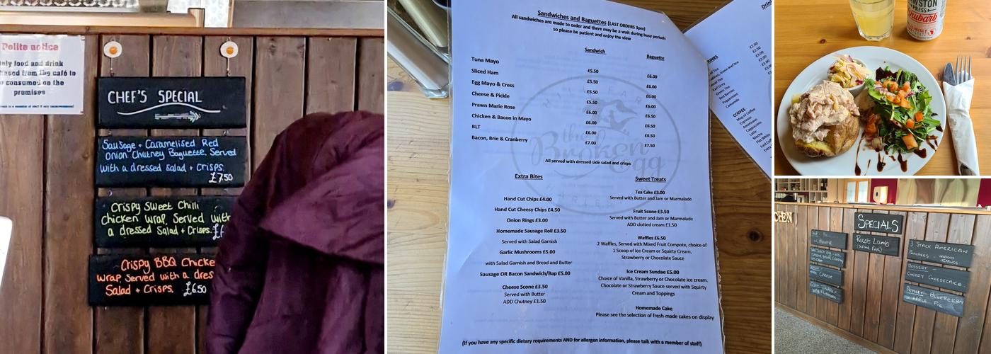 The Broken Egg Cafe Menu