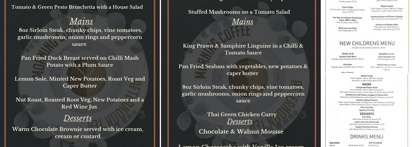 The New Inn at Easingwold Menu