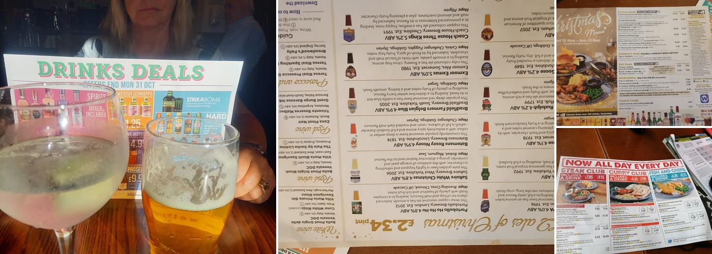 The Bourtree - JD Wetherspoon Menu