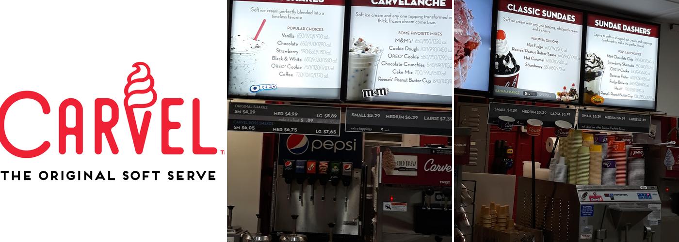 Carvel Menu