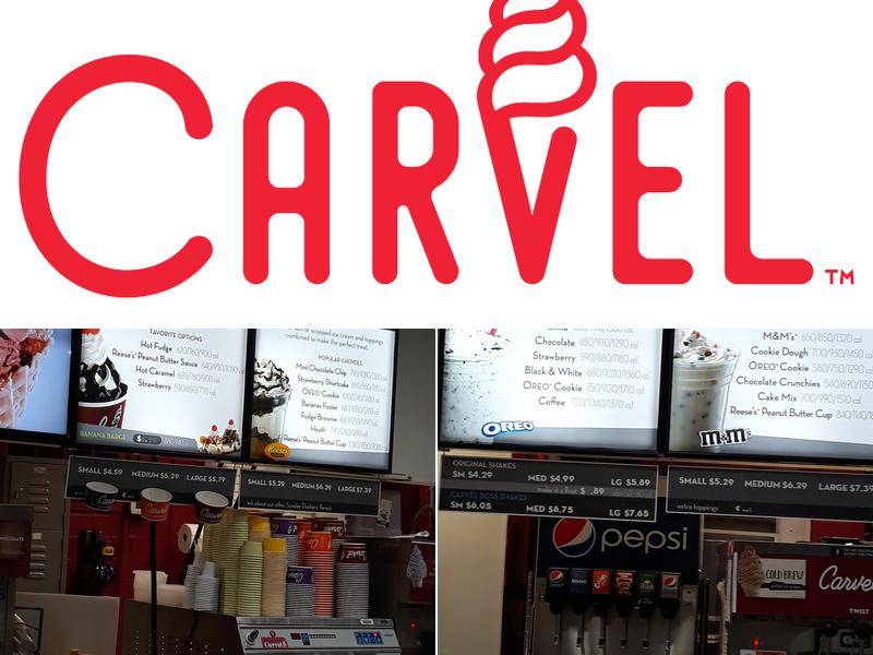 Carvel Menu