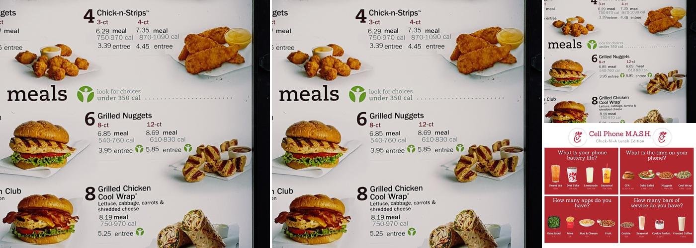 Chick-fil-A Menu