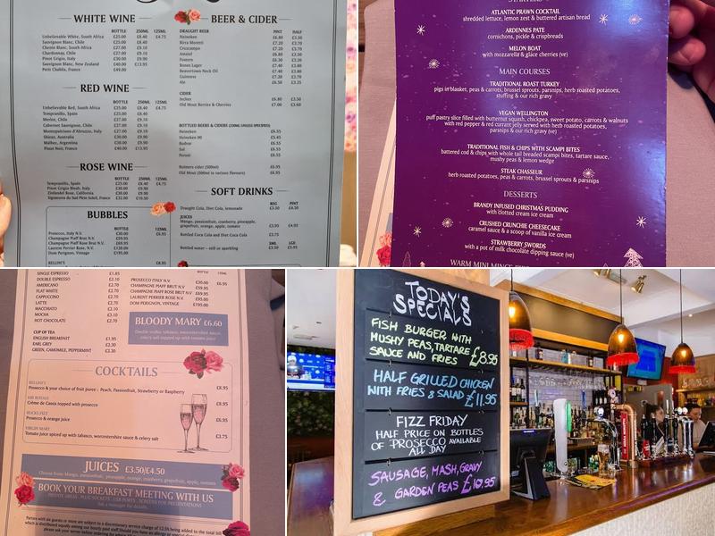 The Griffin Belle Menu