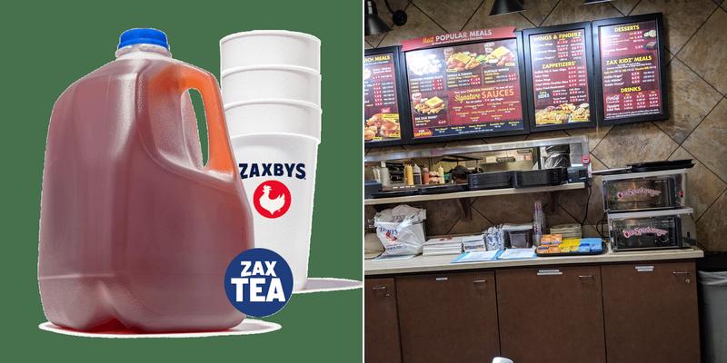 Zaxbys Chicken Fingers & Buffalo Wings Menu
