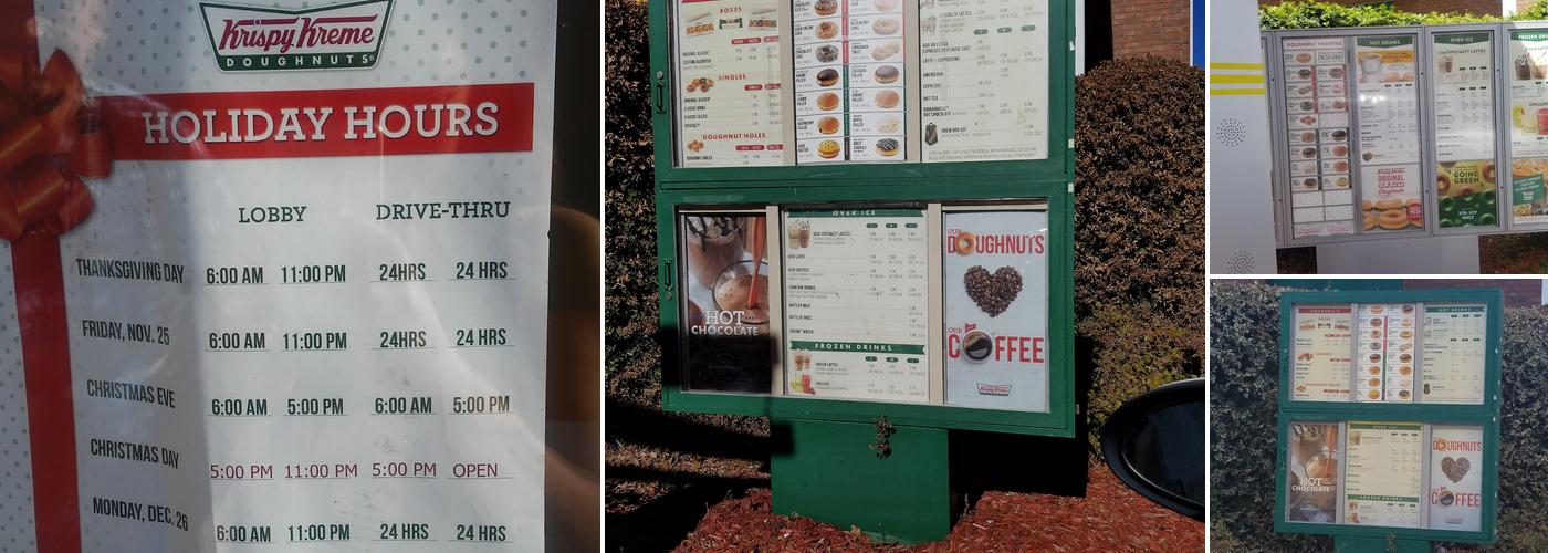Krispy Kreme Menu