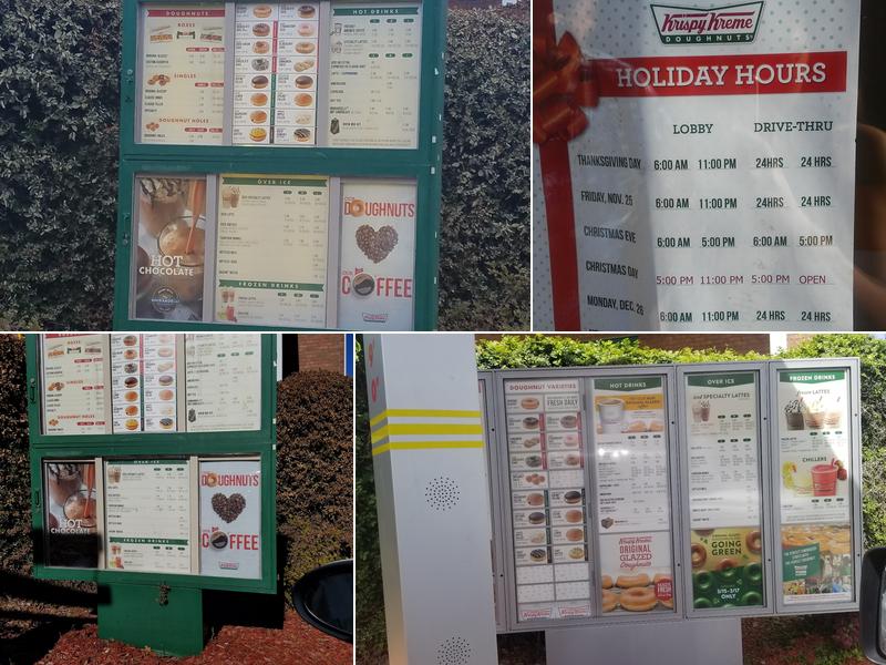Krispy Kreme Menu