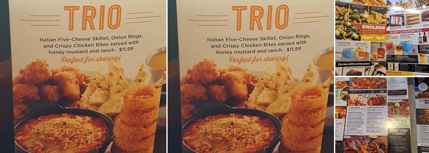 Ruby Tuesday Menu