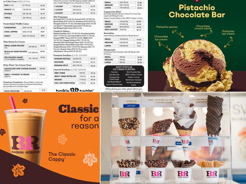 Baskin-Robbins Menu