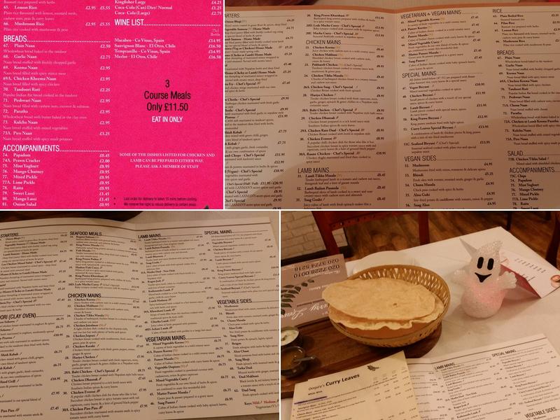 Curry Leaves (Battersea) Menu